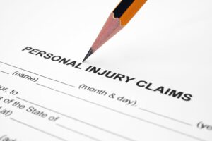 personal injury lawyer with documents